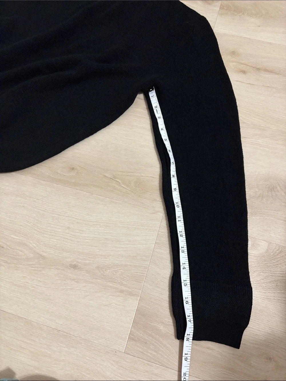 All Saints Men's Black Crewneck Sweater 100% merino L/ XL